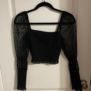 Free People | Black Long sleeve, size small